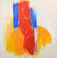 Monumental Cleve Gray Abstract Painting, 82H - Sold for $22,500 on 04-23-2022 (Lot 80).jpg
